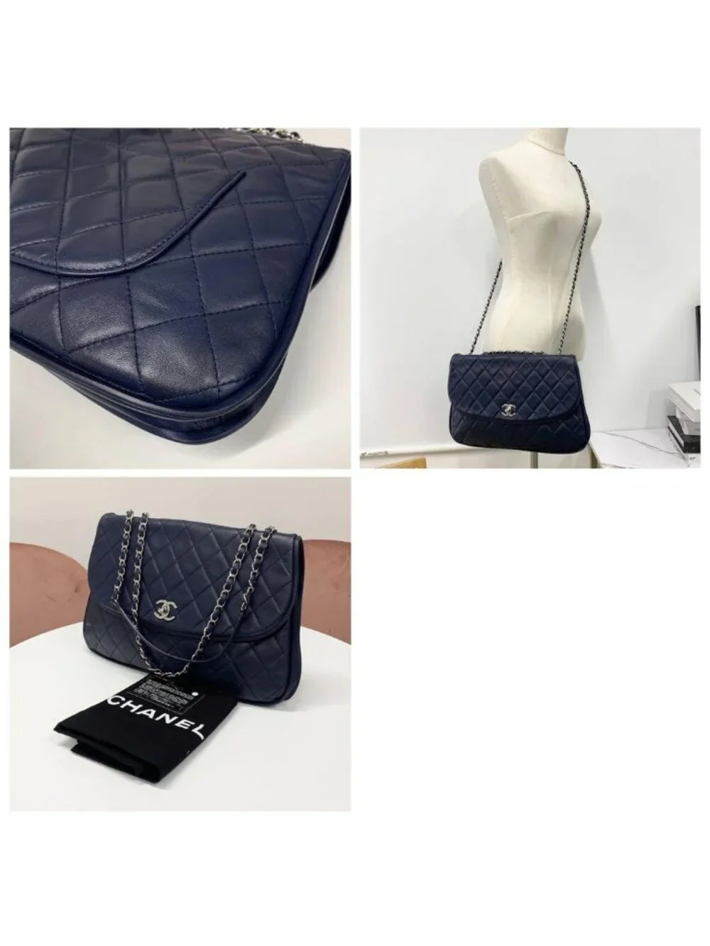 Chanel Coco Mark Quilted Turnlock Lambskin Shoulder Bag